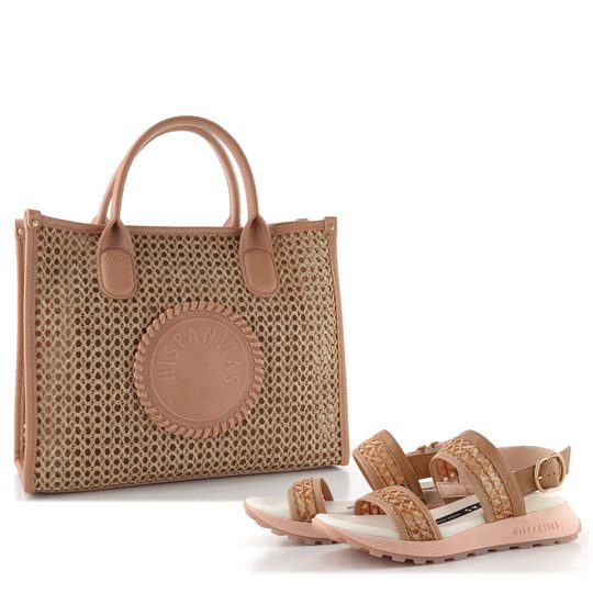 Hispanitas sandále na platforme Ambar Desert/Almond RHV264714