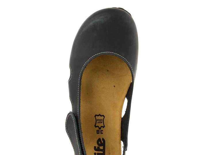 BIO Life fuzbetové sandály Riva Black 0837