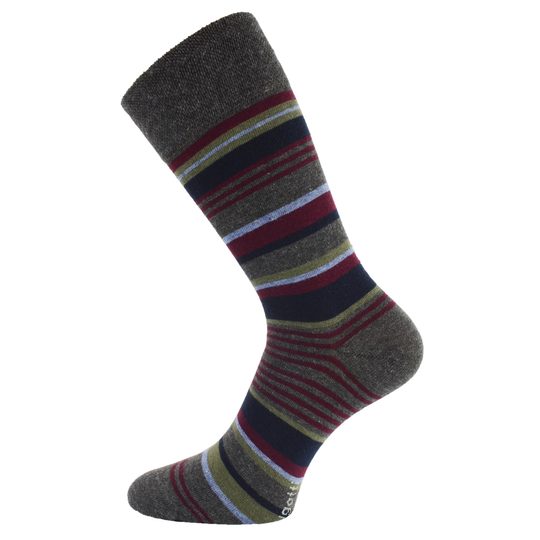 Bugatti prúžkované ponožky Shirtst antracitové 2pack 6904