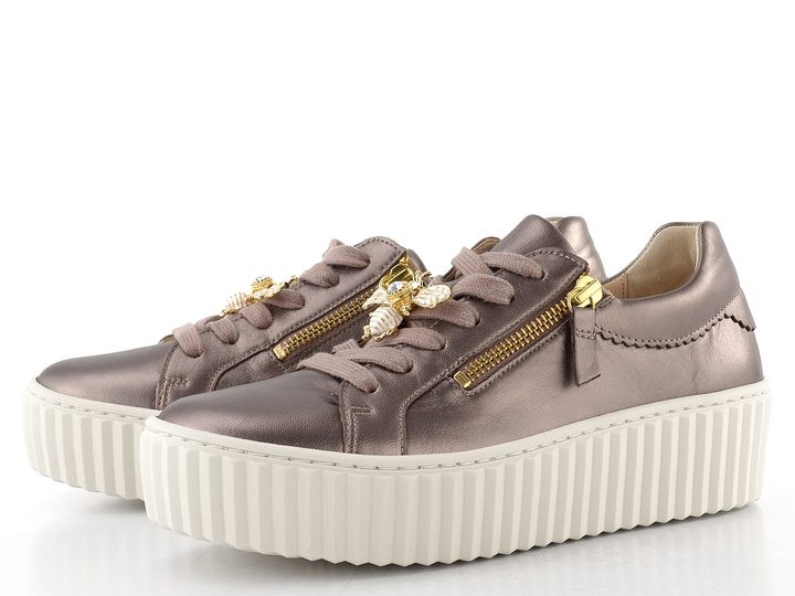 Gabor tenisky na platformě metalické růžové 73.201.60