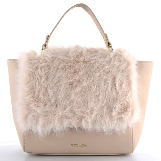 Tamaris veľká klopová kabelka s vlasom Catharina Beige 33311
