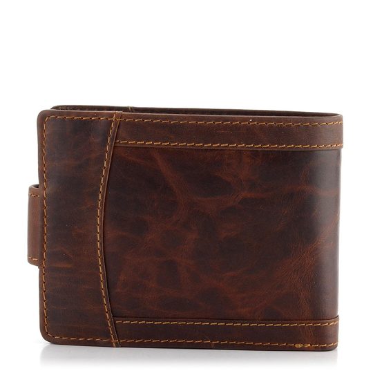 Pánská peněženka se zápinkou stínovaná hnědá V-05/M