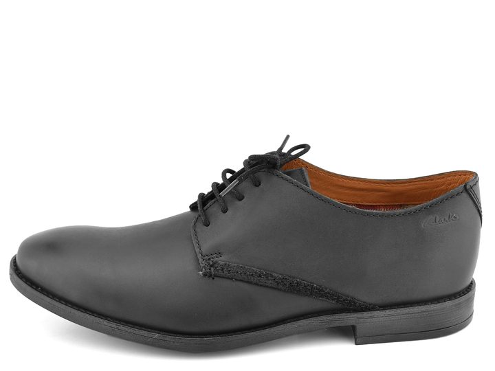 Clarks pánské polobotky černé Novato Plain