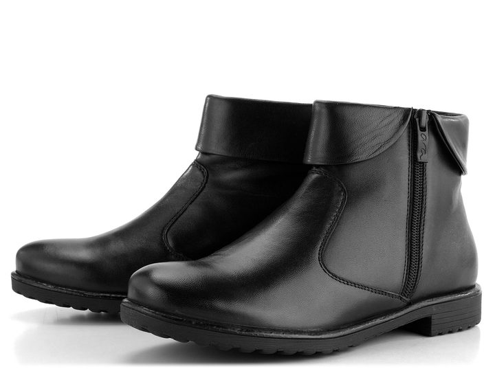 Ara dámský kožený kotník se zipem černý Liverpool 12-39515-01