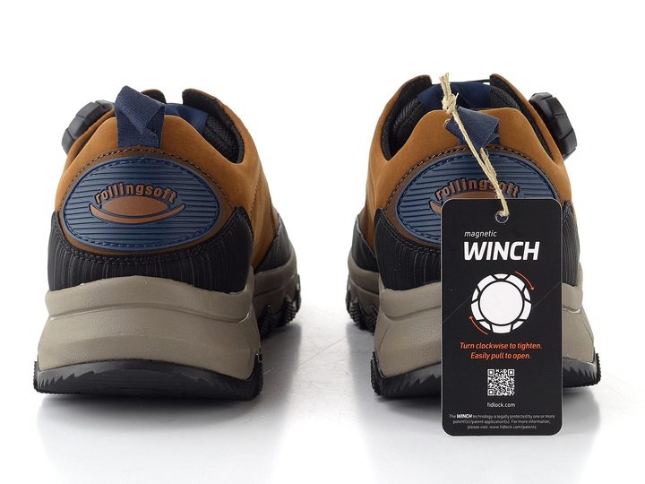 Gabor Rollingsoft pánské kožené polobotky espresso/timber/black 8005.15.02