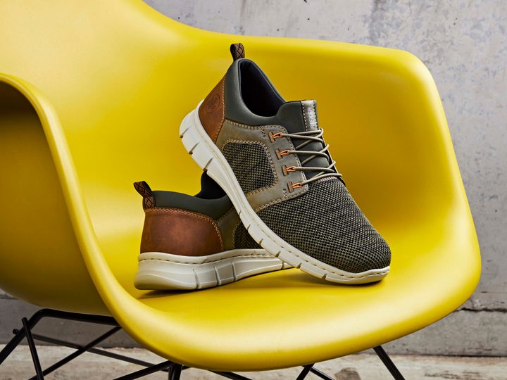 Rieker olivové pánské polobotky B7796-54