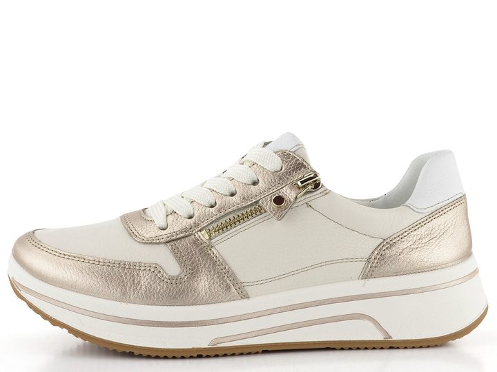 Ara širšie tenisky Sapporo Sand/Cream/Weiss 12-27540-07