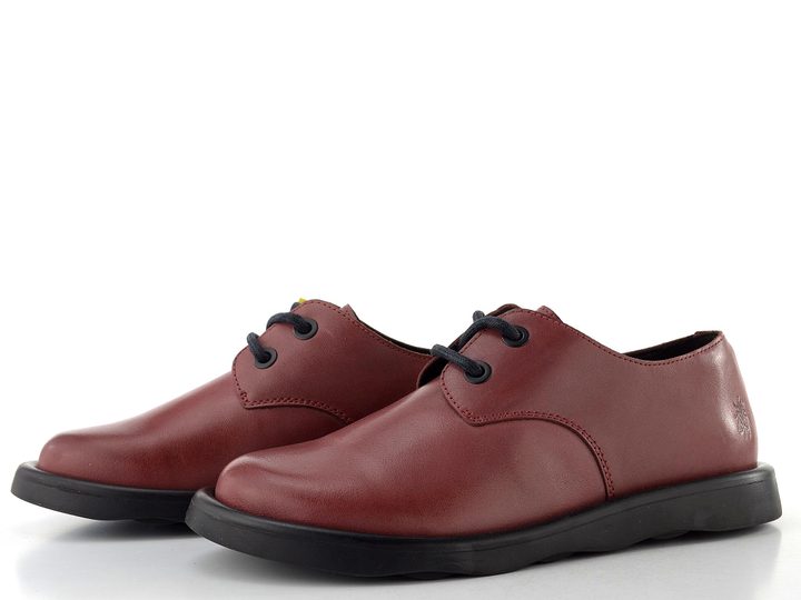 Fly London šněrovací polobotky burgundy TENI120 P145120013