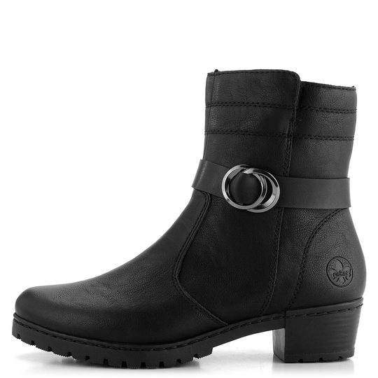 Rieker kotník na podpatku černý Y1753-00