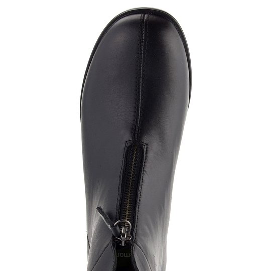 Remonte elegantná členková obuv na nízkom podpätku čierna R8878-01