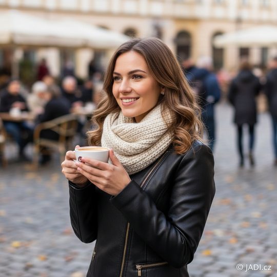 Voxx pletená kruhová šála s merino vlnou Minor krémová 121080