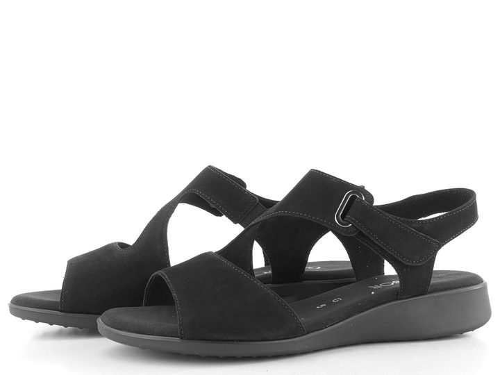 Gabor nubukové sandály schwarz 82.803.47