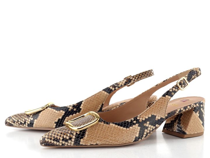 Högl hadinkové lodičky s volnou patou camel 1-104627-2200