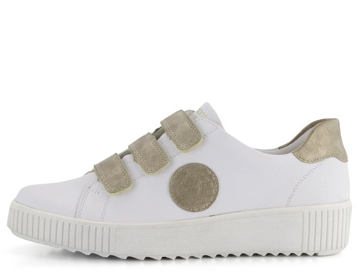 Remonte biele tenisky na platforme R7902-80