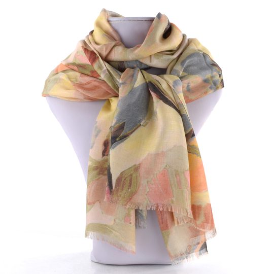 Fraas viskózový šál s květinovým vzorem 645024-419