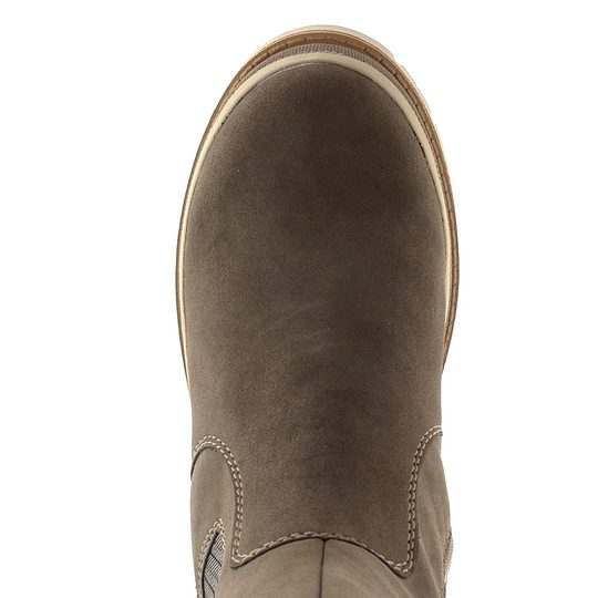 Rieker vysoký chelsea kotník mushroom/leinen Y6280-25