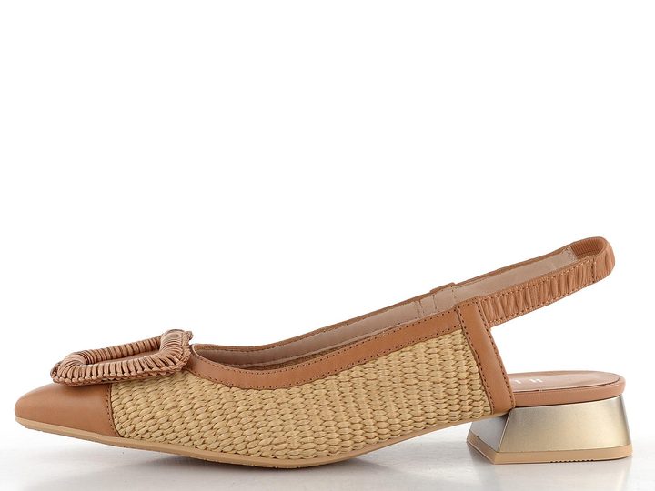 Hispanitas lodičky s volnou patou Dali Cuoio/Natural RHV254046