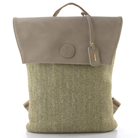 Rieker zelený batoh s klopou H1386-96