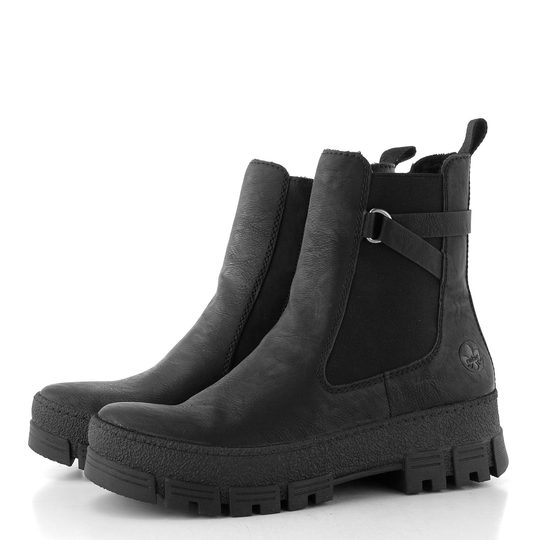 Rieker kotník na hrubé podešvi černý Y0212-00