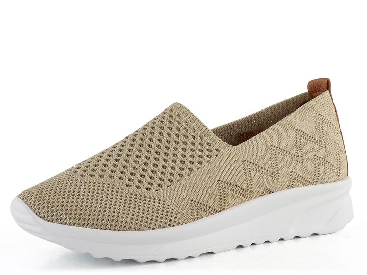 Looke pískové úpletové mokasíny/slip-on Francene L0438_34