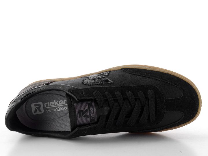 Rieker Sport čierne ležérne tenisky W2200-03
