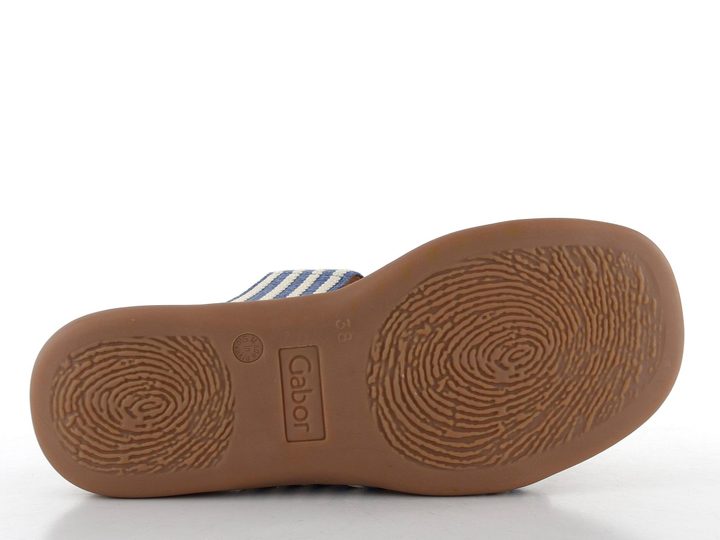 Gabor fuzbetové pantofle Jeans/Panna 63.702.88