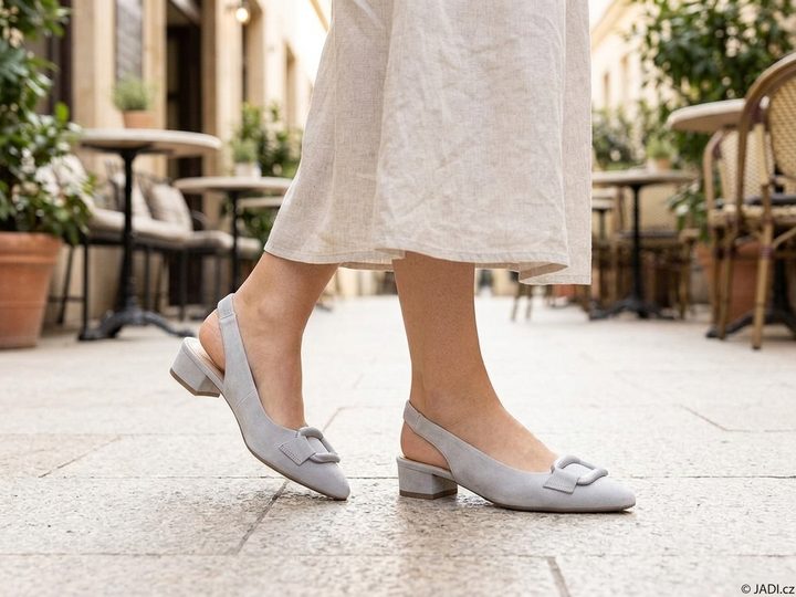 Gabor lodičky s volnou patou Lightgrey 61.521.19
