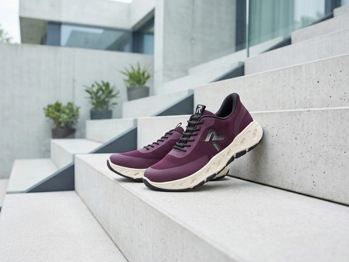 Rieker Sport dámské tenisky blackberry/brombeer M6551-30