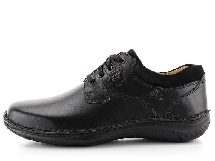 Josef Seibel polobotky extra široké černé 43390946