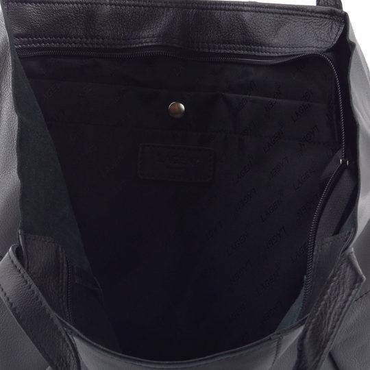 Lagen kožená shopper kabelka černá BLC-23-2736