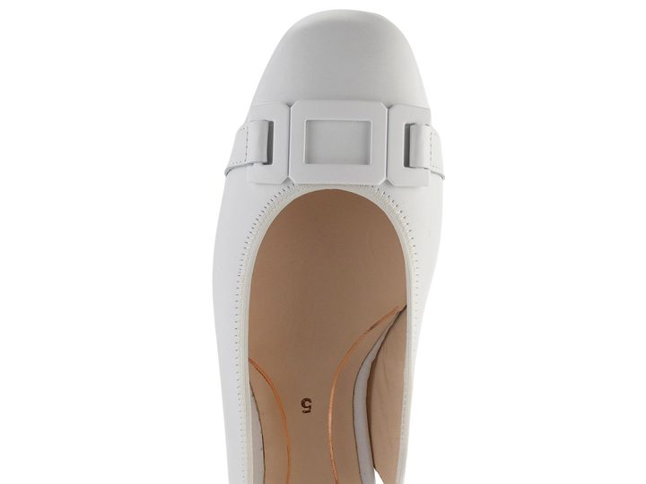 Ara širší lodičky s volnou patou Graz White 12-20404-05