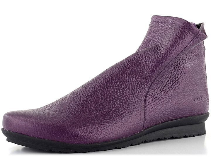 Arche kožená členková obuv so zadným zipsom fialová Amethys Baryky 15Z01