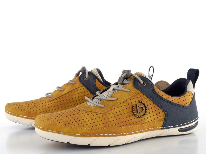 Bugatti žluté kombinované polobotky 321-ASG03-5050