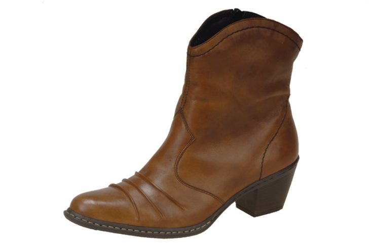 Rieker polokozačka přírodní - western styl