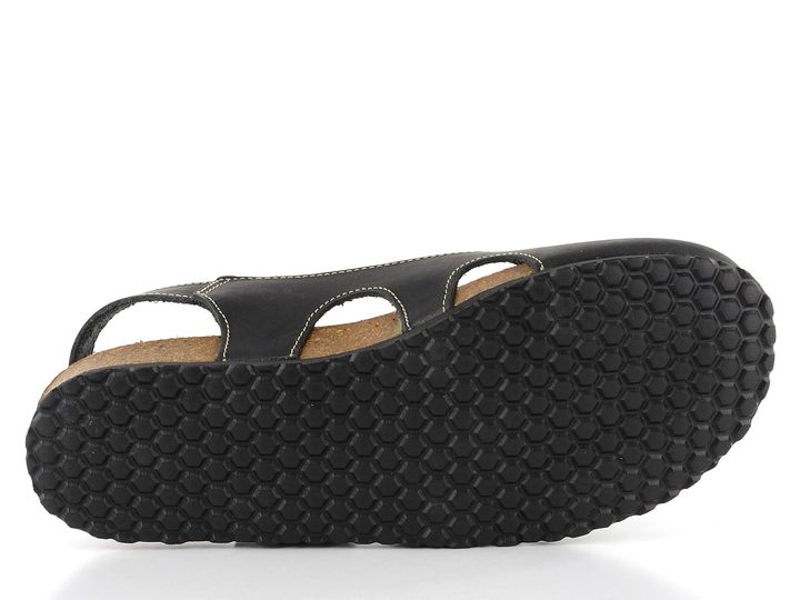 BIO Life fuzbetové sandály Riva Black 0837