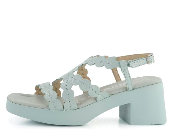 Wonders sandály na podpatku lakované Aqua D-1013