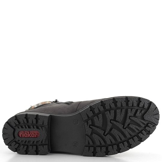 Rieker členková obuv s nápletom a membránou šedá Y9131-45