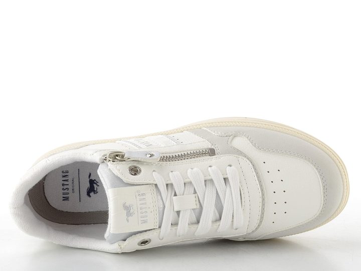 Mustang tenisky se zipem white/silver 26M0592002