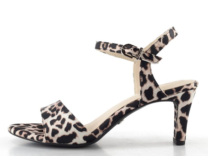 Tamaris sandály na podpatku leopard 1-28028-42