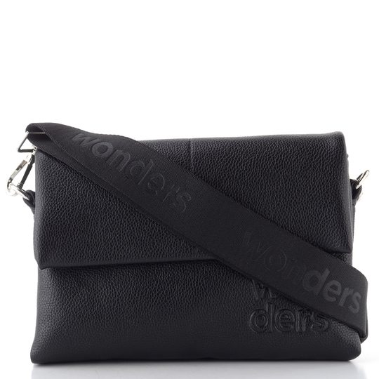 Wonders malá crossbody kabelka s etují negro WB-54020-C