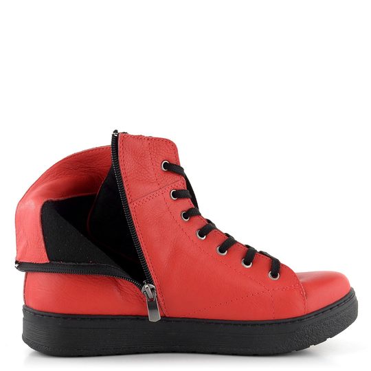 Looke červený kožený kotník Joie L0641-12