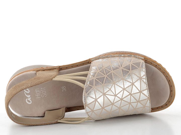 Ara dámské sandály Hawaii sand/silber 12-29005-14