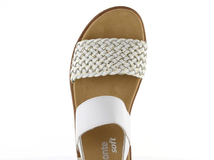 Remonte sandále na platforme Weiss/Gold D0Q56-80