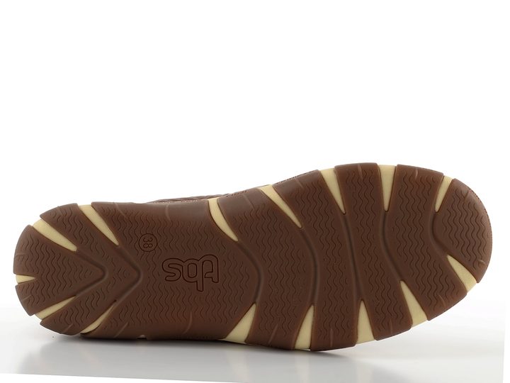 TBS kožený prozouvací kotník hnědý Jesmini M7P45