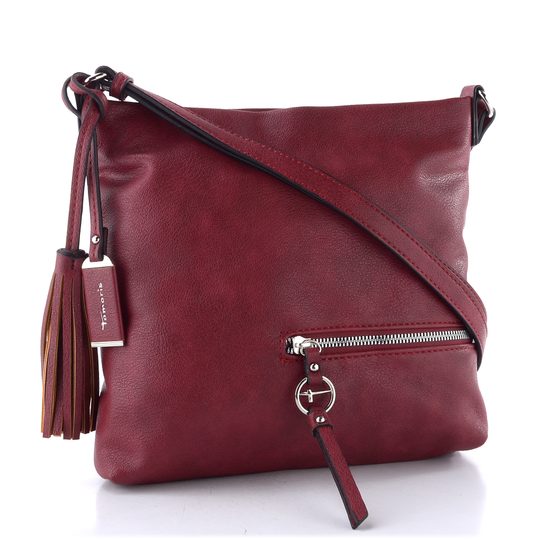 Tamaris střední crossbody kabelka Nele darkred 32801
