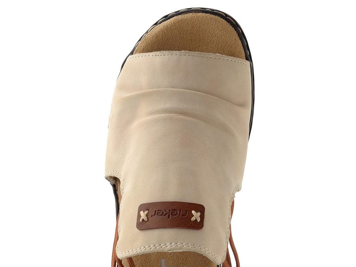 Rieker sandály na klínu perle/cayenne 62962-60