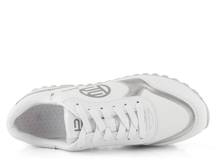 Bagatt tenisky na platforme biele/strieborné D31-A6L13-5050