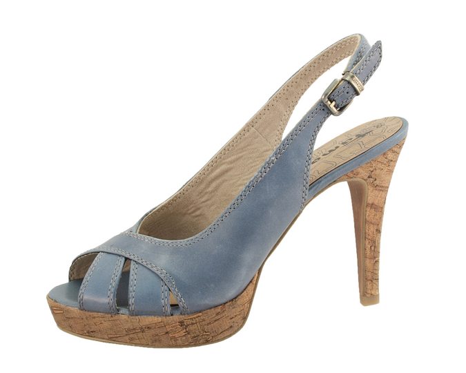 Tamaris sandály na jehle navy