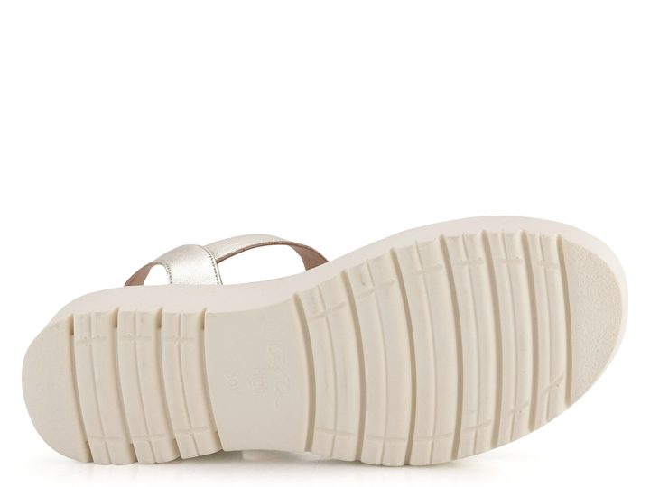 Ara sandály na platformě s klínkem Bilbao Platin 12-33518-11