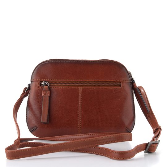 Dámská luxusní crossbody kabelka cognac LGB 189